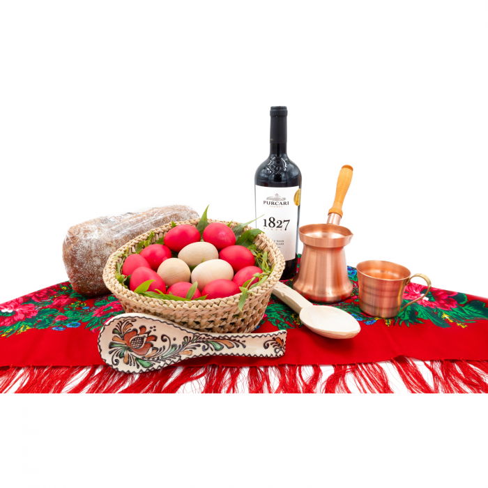 Cos Cadou de Paste "Tradiții Handmade și Delicii Pascale" 1 [2]