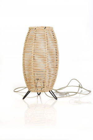 Armonie Luminoasă: Lampa Împletită din Panusă cu Schelet Metalic [0]