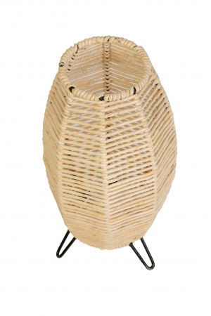 Armonie Luminoasă: Lampa Împletită din Panusă cu Schelet Metalic [2]