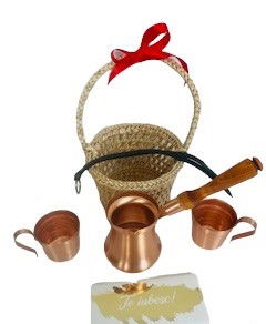 Cos Cadou cu Obiecte din Cupru si Cadou Dulce [2]