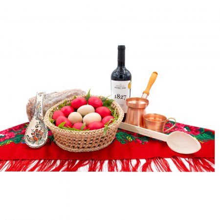 Cos Cadou de Paste "Tradiții Handmade și Delicii Pascale" 1 [2]