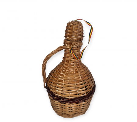 PRODUSE DIN STICLA SI CERAMICA - Damigeana cu dop Imbracata in rachita