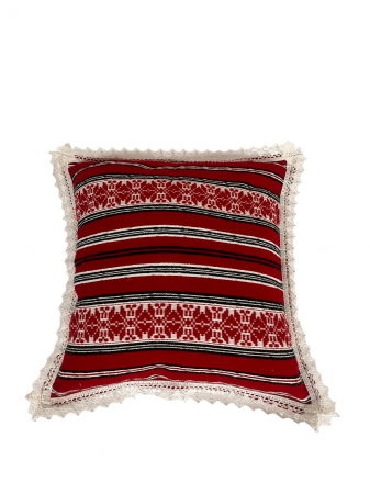 Colecții serie limitată - Pernă țesută manual cu motive tradiționale românești