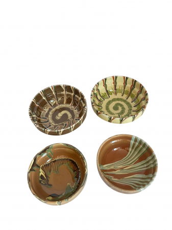 PRODUSE DIN STICLA SI CERAMICA - Set 4 Străchini din Ceramică de Horezu– tradiție și eleganță la fiecare masă