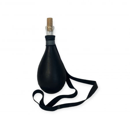 Sticla imbracata in piele naturala