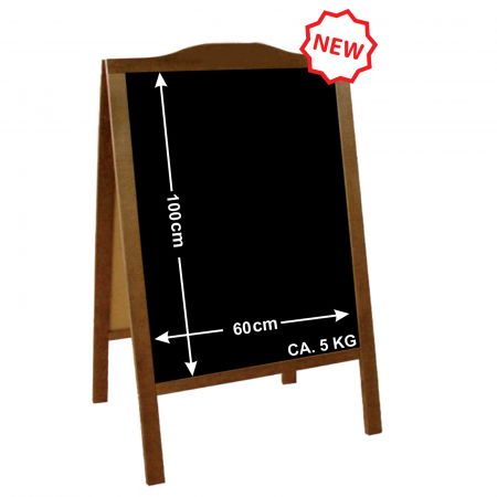 Display uri Lemn - Chain stopper 100x60cm with logo