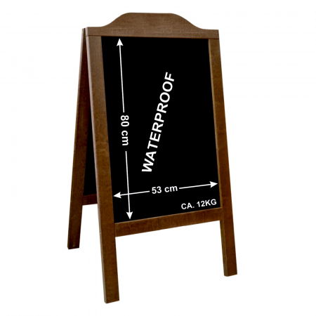 Display uri Lemn - Chain stopper 118x65cm with logo, waterproof