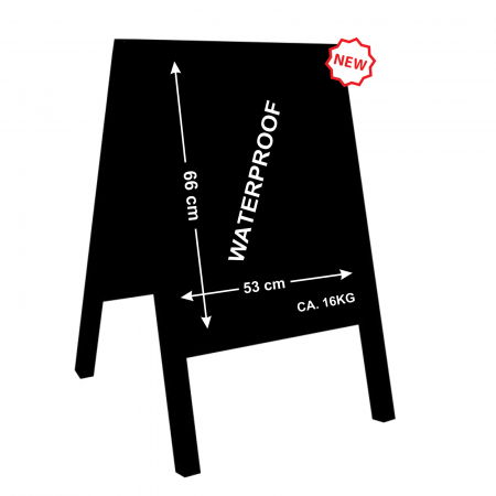 Display uri Lemn - Chain stopper 100x60cm black