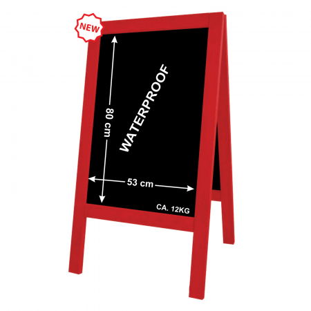 Display uri Lemn - Chain stopper 118x65cm red, waterproof