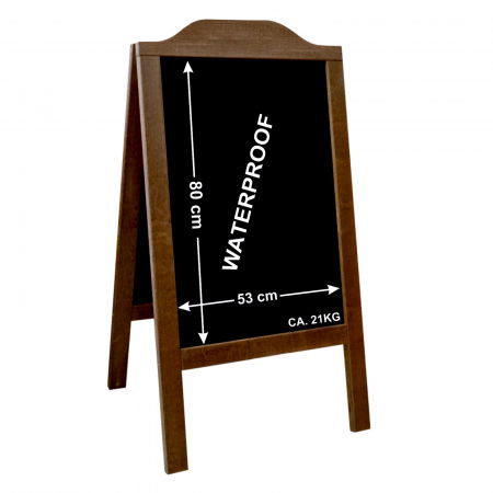 Display uri Lemn - Chain stopper 118x65cm with logo