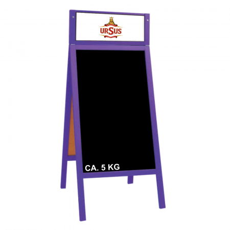 Display uri Lemn - Chain stopper colored 118x61cm + 23cm header