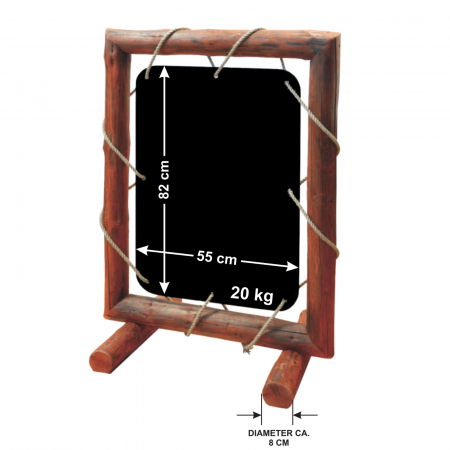 Display uri Lemn - Double-sided board with wooden legs