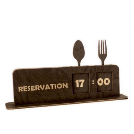 Display uri Lemn - "Reservation" tabletop