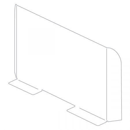 Sisteme de protectie a angajatilor - COVID - Ecran de protectie a angajatilor  H 60 x L 80 CM