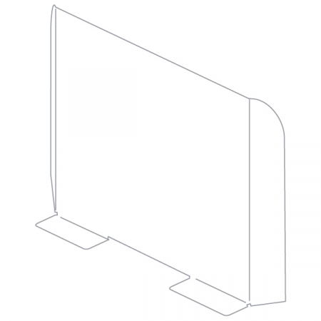 Sisteme de protectie a angajatilor - COVID - Ecran de protectie a angajatilor  H 68 x L 68 CM