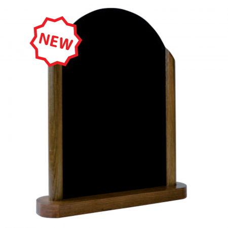 Display uri Lemn - Round shaped tabletop board - A4