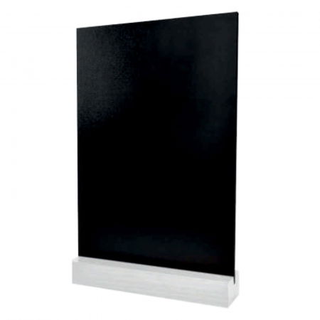 Display uri Lemn - Base white double-sided tabletop A4