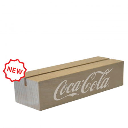 Display uri Lemn - Double-sided tabletop - base for A4