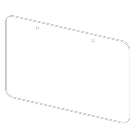 Sisteme de protectie a angajatilor - COVID - Placa de protectie suspendata L 99 x H 75 CM