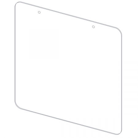 Sisteme de protectie a angajatilor - COVID - Placa de protectie suspendata L 99 x H 99 CM