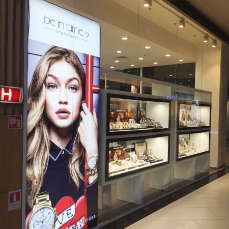 Aluminium Frame - Textile Lightbox - 120mm Double sided profile