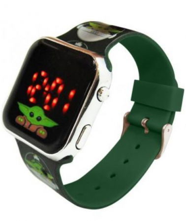 Ceasuri copii - Ceas mana copii, cu leduri Star Wars Mandalorian