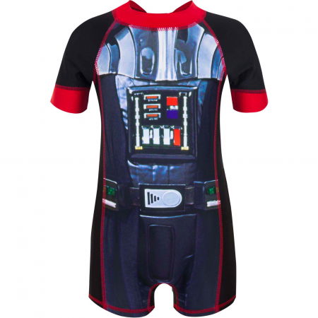 Costume de baie copii - Costum de baie UV cu maneci scurte si fermoar Star Wars
