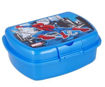 Articole hranire bebelusi - Cutie sandwich dreptunghiulara Spiderman Urban, 18,1x6,7x13,9 cm
