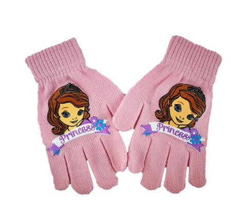 Sepci si caciuli copii - Manusi tricotate Printesa Sofia I