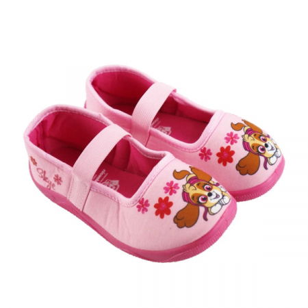 Imbracaminte si incaltaminte copii - Pantofi de interior, Paw Patrol, roz, cu bareta elastica