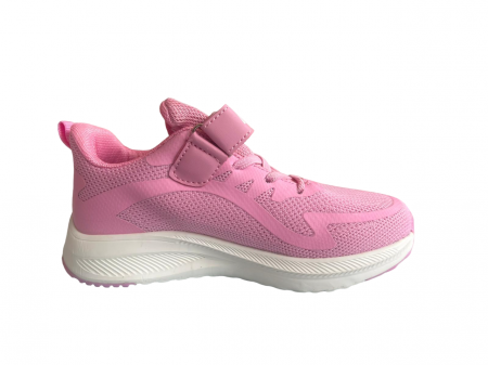 Pantofi sport - Pantofi sport pentru copii, material textil, roz light