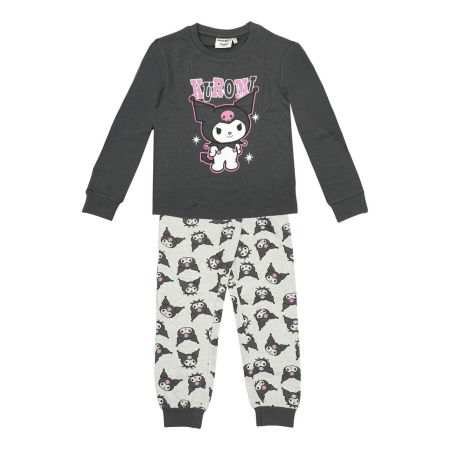 Pijamale copii - Pijama bumbac, 2 piese, maneca lunga Hello Kitty Kuromi