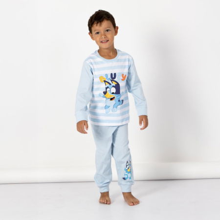 Pijamale copii - Pijama bumbac, 2 piese, maneca lunga Hey Bluey