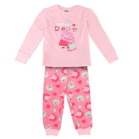 Pijamale copii - Pijama bumbac, 2 piese, maneca lunga Peppa Pig Sweet Dreams