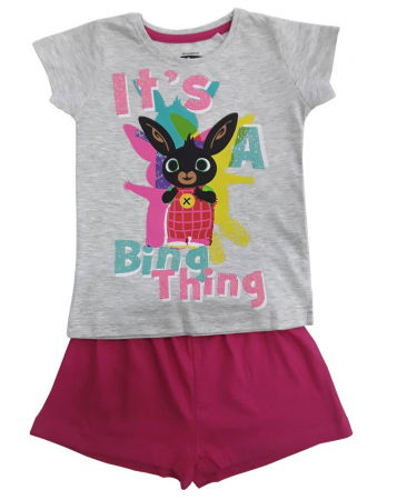 Pijamale copii - Pijama de vara cu maneca scurta, bumbac, Bing