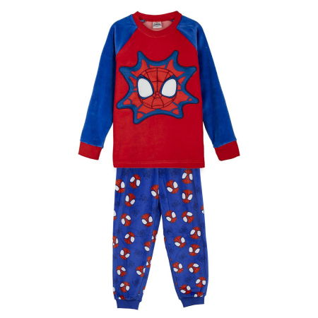 Pijamale copii - Pijama maneca lunga coral fleece, Spiderman