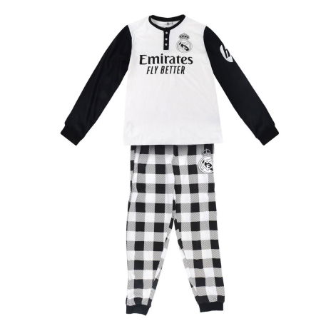 Pijamale barbati - Pijama maneca lunga pentru adulti Real Madrid