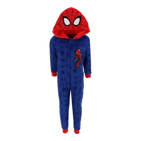 Pijamale copii - Pijama tip Overall coral-fleece Spiderman
