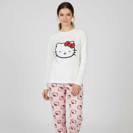 Pijamale Dama - Pijamale bumbac pentru femei Hello Kitty