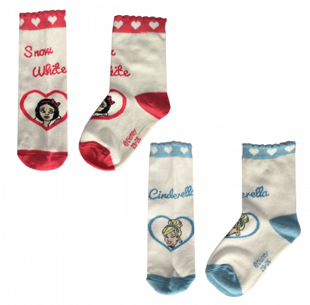 Imbracaminte si incaltaminte copii - Set 2 perechi sosete Printesele Disney