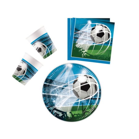 Vesela pentru petrecere - Set 36 accesorii pentru petrecerea copiilor Fotbal