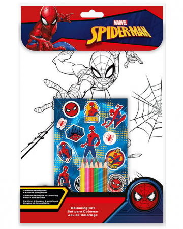Seturi pictura si desen - Set de colorat cu stikere Spiderman