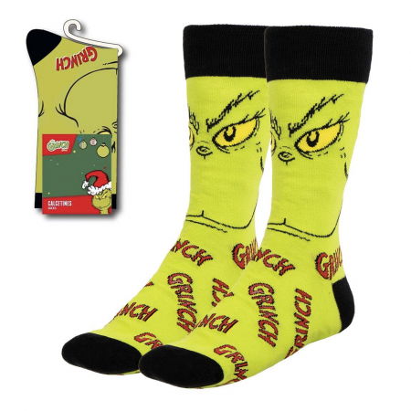 Sosete barbati - Sosete lungi The Grinch, M 38-45 EU