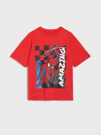 Tricouri copii - Tricou din bumbac cu maneca scurta Spider-Man