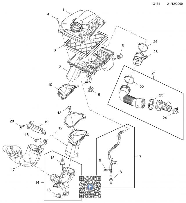 TUBULATURA ADMISIE DIESEL - AJ 10< / 835074 13337772 [1]
