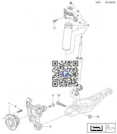 INSIGNIA - Hinterradnabe YR00079280