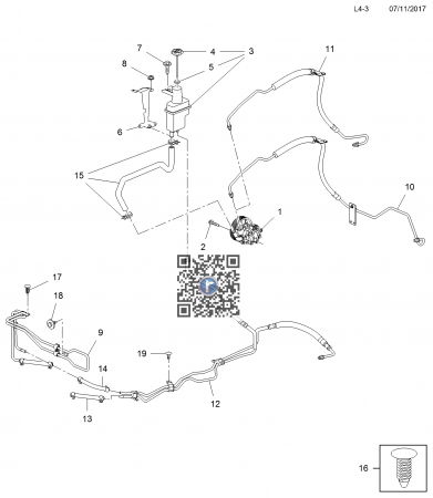 DIRECTIE/ ROTI - Conducta retur servo directie 95410535