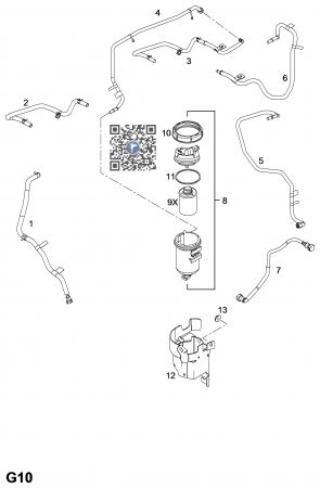 Sistem alimentare combustibil - Inel superior carcasa filtru combustibil 96816470