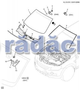 CAPTIVA 2007-2018 - Parbriz - NBN cod 96622298