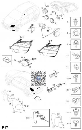 OPEL - PROIECTOR CEATA - AN,AV T300,CP,KL / 4821096 42548992